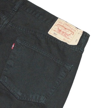 LEVI'S '501' MĘSKIE SPODNIE JEANSY 38/32 CZARNE