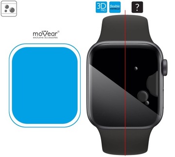Гибридное 3D-стекло для Apple Watch 3/2/1 (38 мм) небьющееся MOVEAR