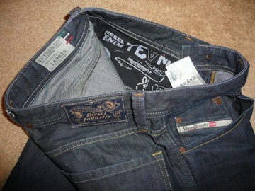 Spodnie dżinsy DIESEL W29/L32=40,5/108cm jeansy