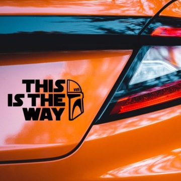 Наклейка на автомобиль «THIS IS THE WAY» на тему «Звездные войны» — точно сделано