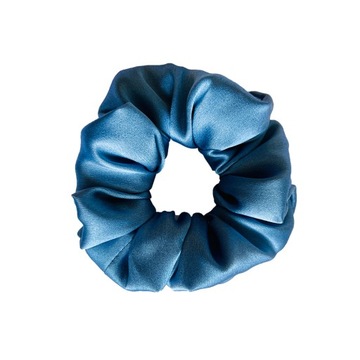 Jedwabna gumka do włosów scrunchie frotka Jeans