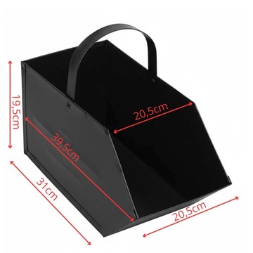 Węglarka na węgiel drewno popiół malowana proszkowo + szufelka duża