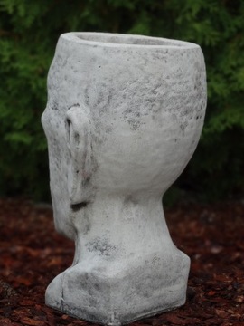 Бетонный цветочный горшок, фигурки цветочных горшков для украшения сада, бетонный цветочный горшок