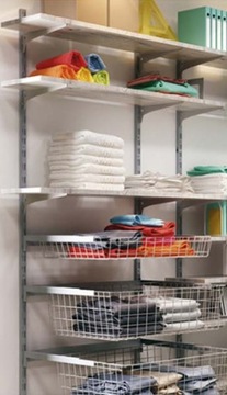 ДВОЙНАЯ ОПОРА ДЛЯ ПОЛОК WSD, СЕРАЯ, 170 ММ DOMAX