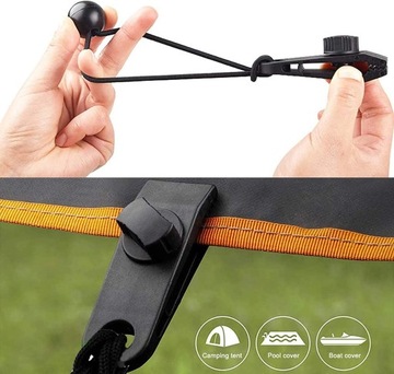 ЗАЖИМ БРЕЗЕНТ ЗАЖИМЫ ДЛЯ ТЕНТЫ ЗАМОК РУЧКА НАБОР ЗАЖИМОВ ДЛЯ ПАЛАТКИ x10