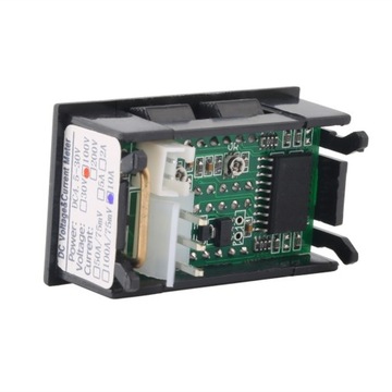 ВОЛЬТМЕТР АМПЕРМЕТР постоянного тока 0–100 В, 0–10 А, светодиодный 2 В 1