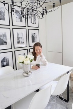 Стол Мраморный Бьянко 120х70