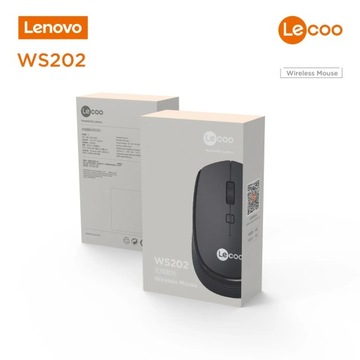 Беспроводная мышь для ноутбука Lenovo 2,4 ГГц Lecoo WS202, небольшой портативный офис