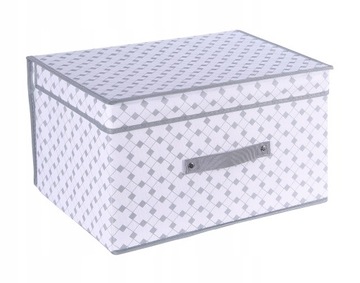 Organizer pojemnik do szafy z pokrywką 70x40x30cm JASNO SZARY