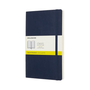Notatnik Moleskine Classic L kratka, miękka oprawa, szafirowy