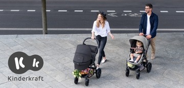 Многофункциональная коляска 3в1 с сиденьем-гондолой MOOV CT Kinderkraft коляска