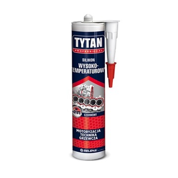 TYTAN Silikon wysokotemperaturowy czerwony 280 ml