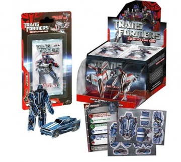 Набор боевой карточной игры Transformers 3D для 2 игроков