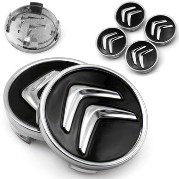КРЫШКИ ЗАГЛУШКИ CITROEN C1 C2 C3 C4 C5 C6... 60MM ДЛЯ ДИСКОВ 4 ШТ.