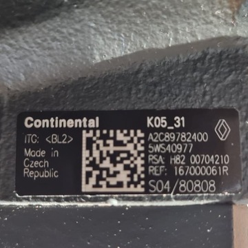 ČERPADLO CR RENAULT LAGUNA MEGANE SCENIC LATITUDE FLUENCE 1.5DCI 167000061R