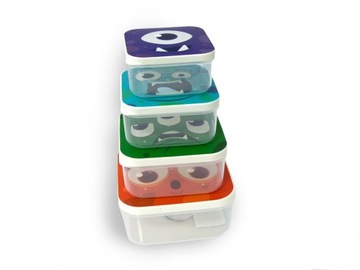 POJEMNIK ŚNIADANIOWY LUNCH BOX 4SZT BSF-829