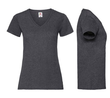 FRUIT - Женская футболка HEART vw темно-серый XS