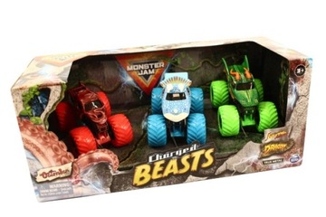 BEASTS Monster Jam 3 Pojazdy terenowe METAL Spin Master Jurrasic Dragon