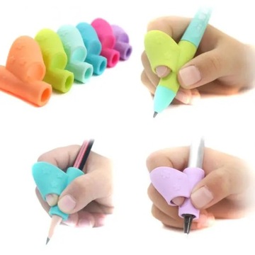 3 шт. силиконовое эргономичное устройство для коррекции осанки, карандаш, ручка, средство для письма