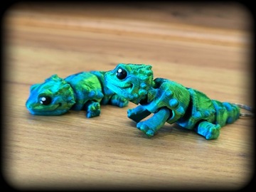 БРЕЛОК-КУЛОН ЯЩЕРИЦА АГАМА БРЕЛОК ДЛЯ БРЕЛОК ЖИВОТНОЕ 3D ПРИНТ