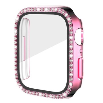 OBUDOWA Ozdobna ETUI CASE + SZKŁO DO APPLE WATCH 7 8 9 2w1 41 mm