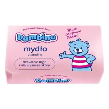 BAMBINO MYDŁO DLA NIEMOWLĄD DZIECI LANOLINA 90g