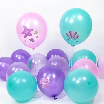 Игра с шариками из латекса сирены для детей и детей, конфетти из гелия