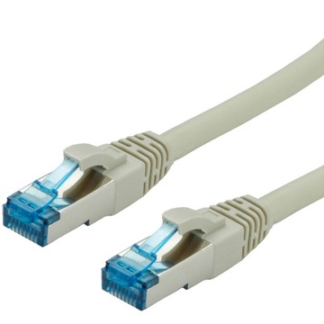 Kabel sieciowy LAN S/FTP Cat.6A RJ45 szary 1,5m