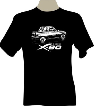KOSZULKA T-shirt z nadrukiem dla fana suzuki X-90
