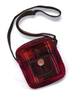 TOREBKA KOLOROWA PLECIONA TKANINA LISTONOSZKA BOHO HIPPIE ETNO KRATA WZORY