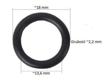 ПРОКЛАДКА УПЛОТНИТЕЛЬНОЕ КОЛЬЦО НОСА, РЕЗИНОВАЯ 3/4 - 5 ШТ.