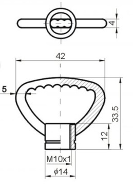 Крючок для гирлянды M10 для держателя паука-чердака