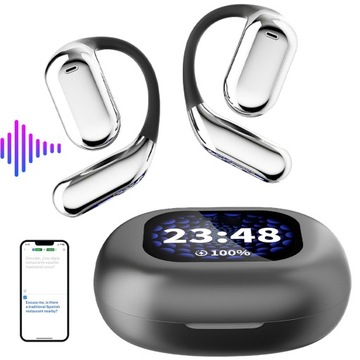 BLUETOOTH SŁUCHAWKI TŁUMACZĄCE AI 114 JĘZYKÓW EKRAN DOTYKOWY WYGODNY