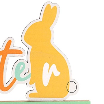 Пасхальные украшения для стола. Деревянный знак с буквами. Отдельно стоящий пасхальный стиль C.