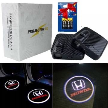 2W1 POWITALNE LED LOGO PROJEKTOR DO AUTA WSZYTSTKICH MODELI HONDA + GRATIS