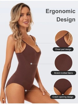 V Neck Bodysuit Shapewear Women Full Body Shaper T