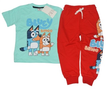 Piękny komplet dres 98-104 3-4 joggersy i bluzka bawełna ZARA
