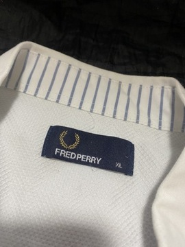 FRED PERRY ORYGINALNA SPORTOWA BIAŁA KOSZULA / L