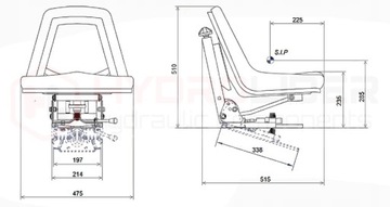 WYGODNE SIEDZENIE ZE WSPORNIKIEM DO CIĄGNIKA C-330