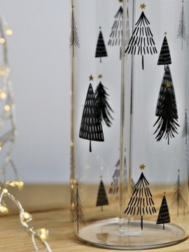 СТЕКЛЯННАЯ бутылка, стакан SMOOTHIE, 600 мл, с трубочкой