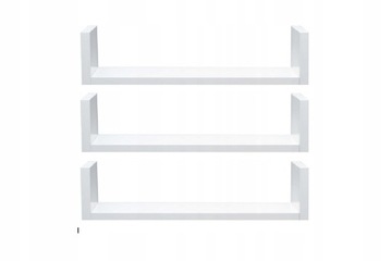 PÓŁKA WISZĄCA 90cm z boczkami komplet 3 sztuki