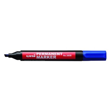 Marker permanentny UNI 380B ścięty niebieski