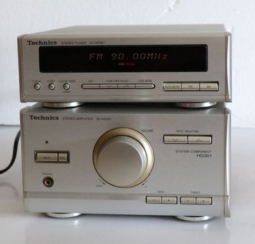 Wzmacniacz Technics SE-HD301 + tuner ST-HD301 oryginał b/napraw format mini