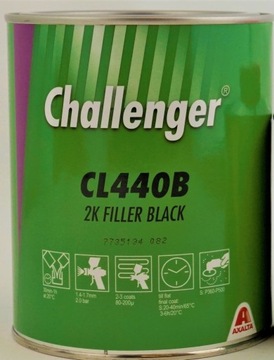 Podkład akrylowy Challenger CL440B 1 l czarny