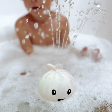ИГРУШКА ДЛЯ ВАННЫ КИТ, ПРОРАЩИВАЮЩАЯ ВОДУ, СВЕТОДИОДНЫЙ ФОНТАН WOOPIE BABY