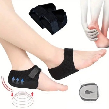 PODPIĘTKI ŻELOWE WKŁADKI NA OSTROGI PIĘTOWE AMORTYZUJĄCE BOLĄCE PIĘTY 2 szt