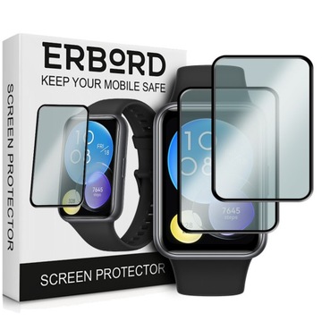 2x SZKŁO HYBRYDOWE ERBORD DO HUAWEI WATCH FIT 2 + ZESTAW INSTALACYJNY