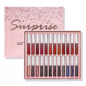 24 Pcs/ Set Liquid Lipstick Set Long Lastng Matte