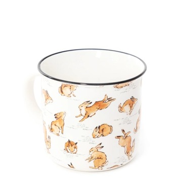 Kubek zajączki zające porcelanowy wielkanocny wiosenny 370ml Wielkanoc