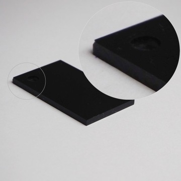 Оргстекло Оргстекло, черное глянцевое, 5 мм, нарезанное по размеру